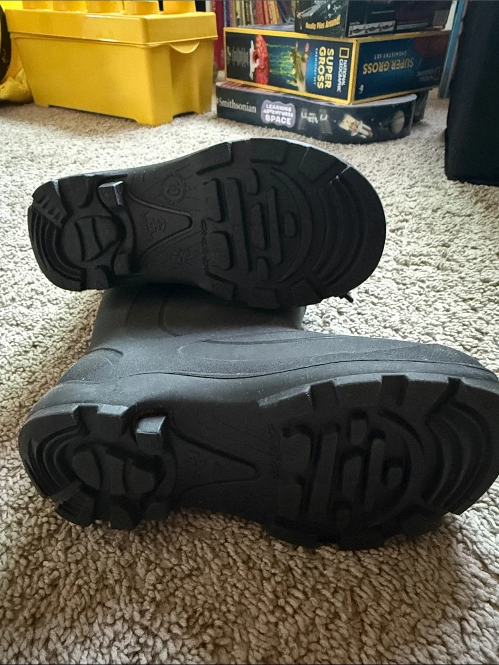 Kamik Kids Black Waterproof Snow Boots with Drawcord